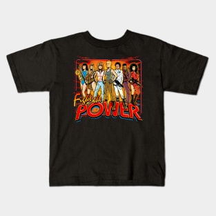 SuperWomen of the 80s - Fight The Power! Kids T-Shirt